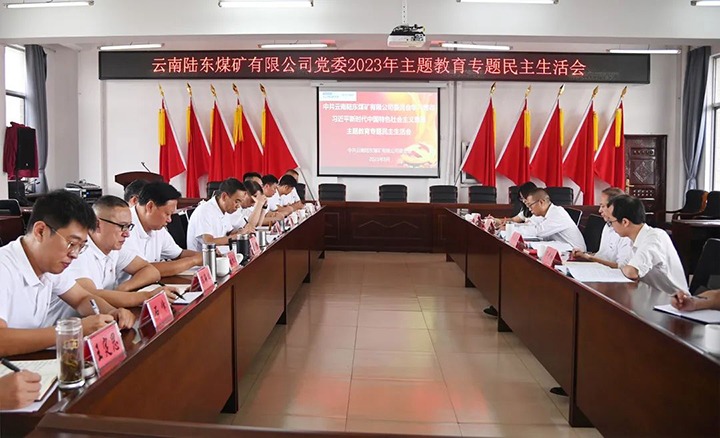 【主题教育】云煤（008PG国际）集团党委委员、纪委书记翁立志到陆东煤矿公司指导主题教育专题民主生活会